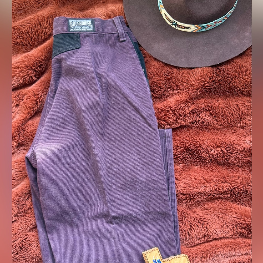 Women's Vintage Roughrider pants  - Purple & Black